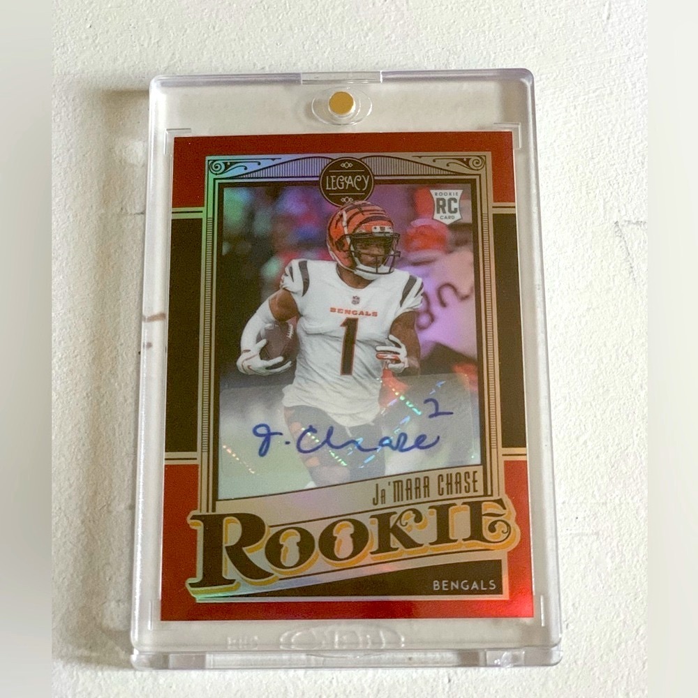 2021 Ja’Marr Chase Legacy Auto RC 21/50 Encased